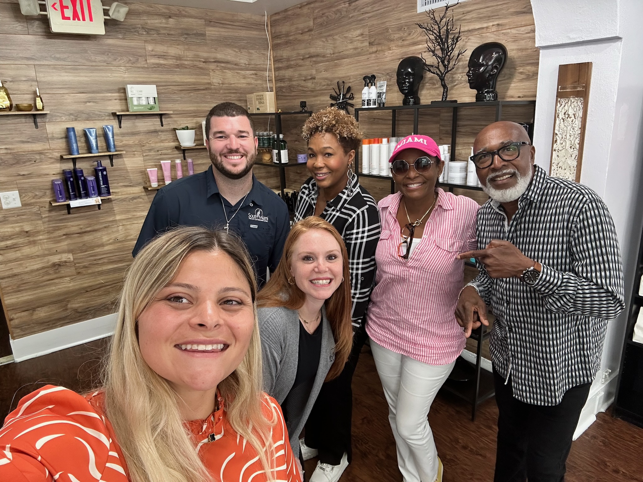 Salon team working